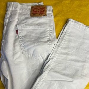 Levi's Levis 502 Regular Taper Raw Unwashed Denim Color White Jeans Pants 34x32